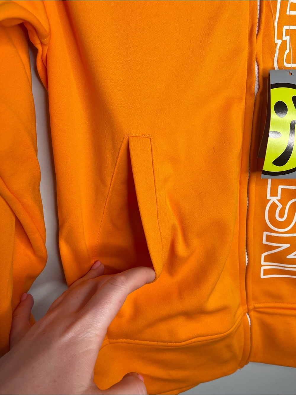 Ladies new Zumba Instructor track jacket gold orange XXl 2xl - Picture 4 of 7